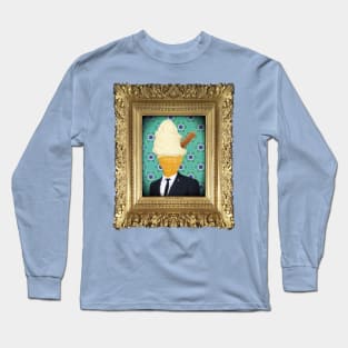 Ice Cream Man in Vintage Frame Long Sleeve T-Shirt